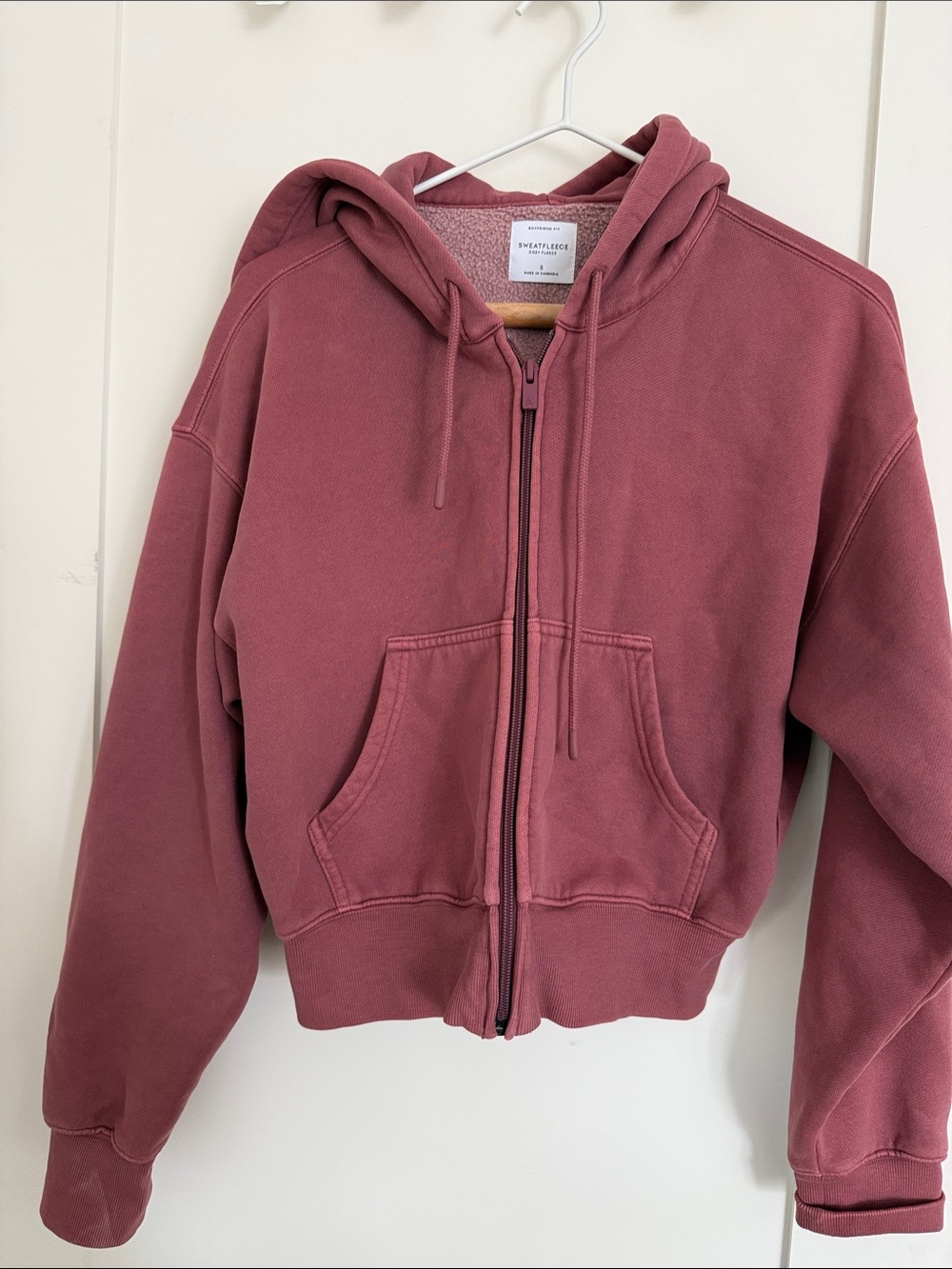 Aritzia Sweatfleece boyfriend fit hoodie